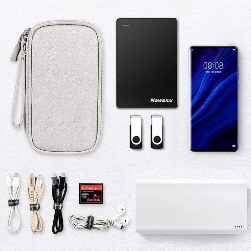 BOLSA DE VIAJE PARA CABLES Y ACCESORIOS ELECTRÓNICOS