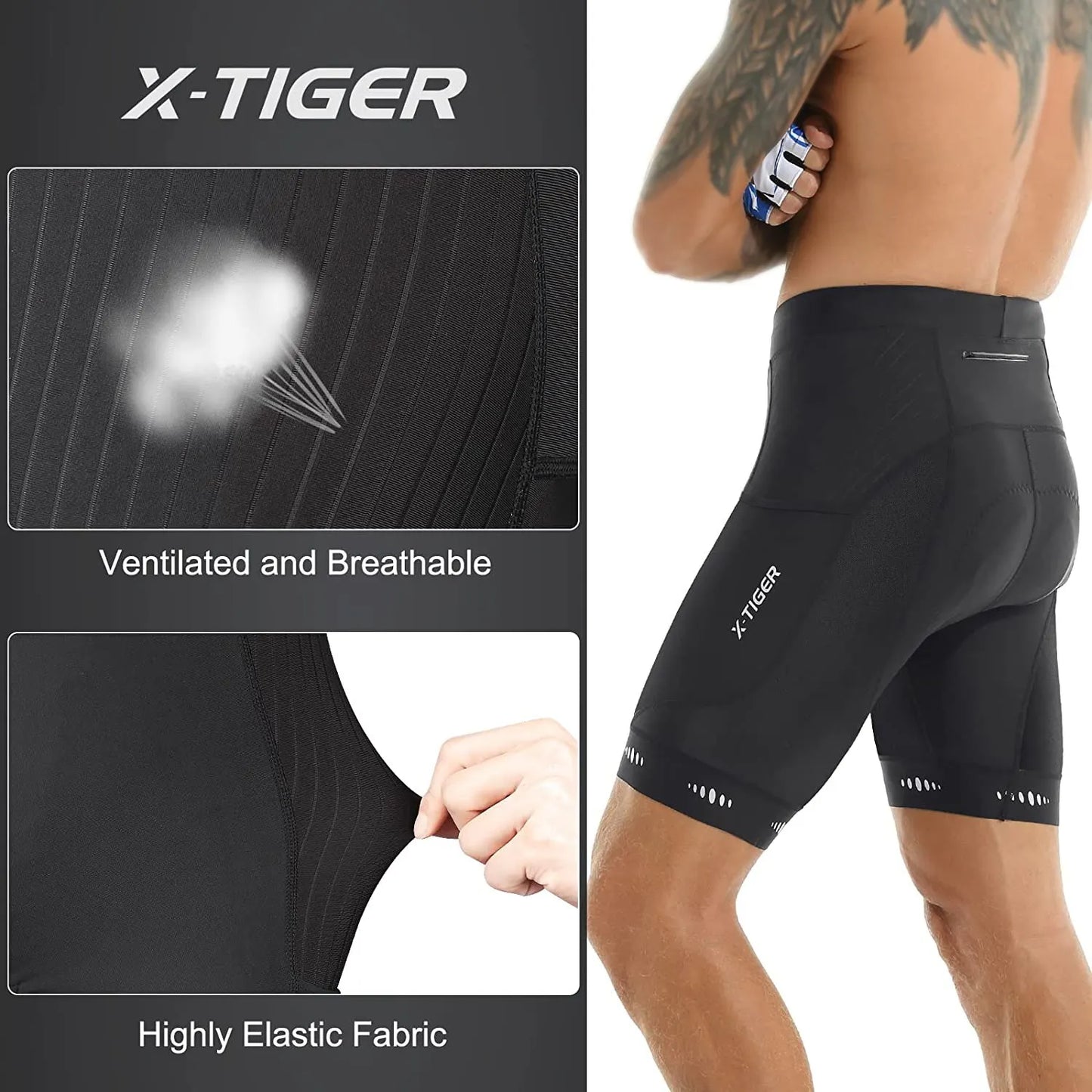 PANTALONES CORTOS DE CICLISMO PARA HOMBRES